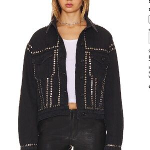 ALLSAINTS Bella‎ Studded Denim Jacket